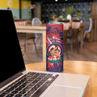 Personalised Samoa Mother's Day Skinny Tumbler I Love You Mom DT04 - Polynesian Pride