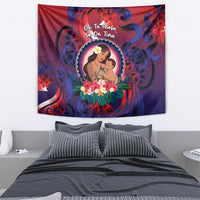 Samoa Mother's Day Tapestry I Love You Mom