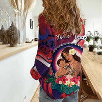 Personalised Samoa Mother's Day Women Casual Shirt I Love You Mom