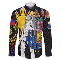 Filipinos Lapu-Lapu Hero Philippines Family Matching Short Sleeve Bodycon Dress and Hawaiian Shirt Hibiscus Flowers Style