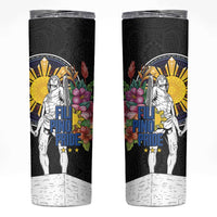 Filipinos Lapu-Lapu Hero Philippines Skinny Tumbler Hibiscus Flowers Style