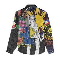 Filipinos Lapu-Lapu Hero Philippines Women Casual Shirt Hibiscus Flowers Style