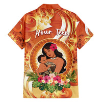 Personalised Tonga Mother's Day Family Matching Puletasi and Hawaiian Shirt I Love You Mom