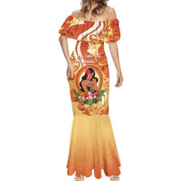 Personalised Tonga Mother's Day Mermaid Dress I Love You Mom DT04 - Polynesian Pride