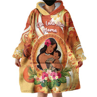 Personalised Tonga Mother's Day Wearable Blanket Hoodie I Love You Mom