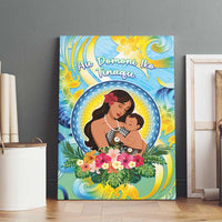 Fiji Mother's Day Canvas Wall Art I Love You Mom DT04 - Polynesian Pride