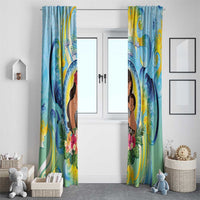 Fiji Mother's Day Window Curtain I Love You Mom