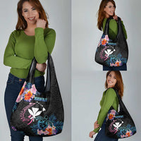Hawaii Grocery Bag Kanaka Maoli With Fish Hook DT04 - Polynesian Pride
