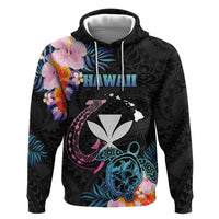 Personalised Hawaii Hoodie Kanaka Maoli With Fish Hook