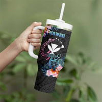 Personalised Hawaii Tumbler With Handle Kanaka Maoli With Fish Hook