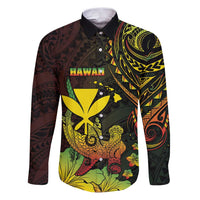 Personalised Hawaii Family Matching Puletasi and Hawaiian Shirt Kanaka Maoli With Hammerhead Shark