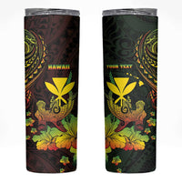 Personalised Hawaii Skinny Tumbler Kanaka Maoli With Hammerhead Shark