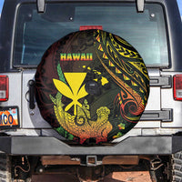 Hawaii Spare Tire Cover Kanaka Maoli With Hammerhead Shark
