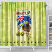 New Zealand Kiwi Shower Curtain I Just Really Like Kiwis