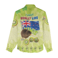 New Zealand Kiwi Women Casual Shirt I Just Really Like Kiwis