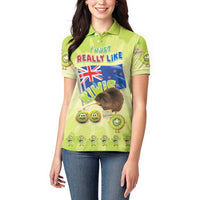 New Zealand Kiwi Women Polo Shirt I Just Really Like Kiwis