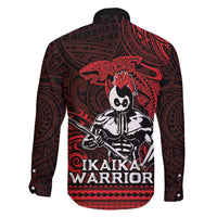 Hawaii Ikaika Warrior Family Matching Summer Maxi Dress and Hawaiian Shirt Hawaiian Tribal Tattoo