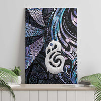 New Zealand Aotearoa Canvas Wall Art Maori Hei Manaia Purple Paua Shell