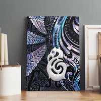 New Zealand Aotearoa Canvas Wall Art Maori Hei Manaia Purple Paua Shell