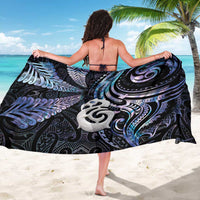 New Zealand Aotearoa Sarong Maori Hei Manaia Purple Paua Shell