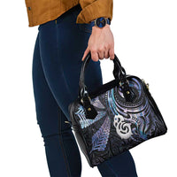 New Zealand Aotearoa Shoulder Handbag Maori Hei Manaia Purple Paua Shell DT04 - Polynesian Pride