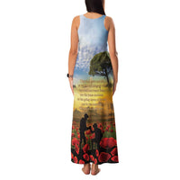 New Zealand ANZAC Day Family Matching Tank Maxi Dress and Hawaiian Shirt The Ode Remembrance And Poppy