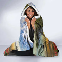 New Zealand ANZAC Day Hooded Blanket The Ode Remembrance And Poppy