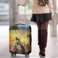 New Zealand ANZAC Day Luggage Cover The Ode Remembrance And Poppy