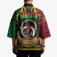 Vanuatu Language Week Kimono Boar Tusk Warrior Tribal Floral Pattern