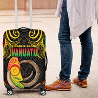 Vanuatu Language Week Luggage Cover Boar Tusk Warrior Tribal Floral Pattern