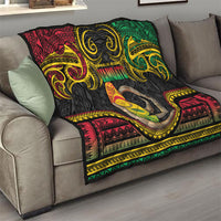 Vanuatu Language Week Quilt Boar Tusk Warrior Tribal Floral Pattern