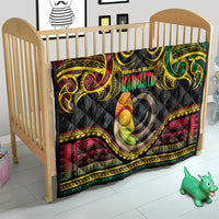 Vanuatu Language Week Quilt Boar Tusk Warrior Tribal Floral Pattern
