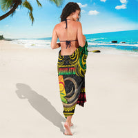 Vanuatu Language Week Sarong Boar Tusk Warrior Tribal Floral Pattern