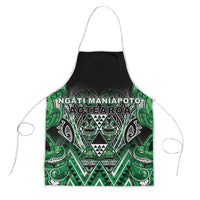 Aotearoa Ngati Maniapoto Apron Maori Tribal Green Paua Shell Pattern