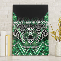 Aotearoa Ngati Maniapoto Canvas Wall Art Maori Tribal Green Paua Shell Pattern