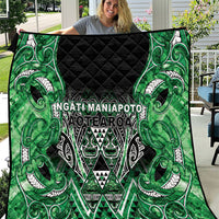 Aotearoa Ngati Maniapoto Quilt Maori Tribal Green Paua Shell Pattern