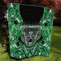 Aotearoa Ngati Maniapoto Quilt Maori Tribal Green Paua Shell Pattern