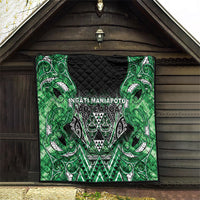Aotearoa Ngati Maniapoto Quilt Maori Tribal Green Paua Shell Pattern