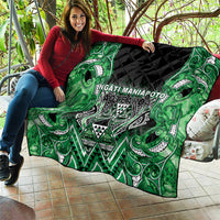 Aotearoa Ngati Maniapoto Quilt Maori Tribal Green Paua Shell Pattern