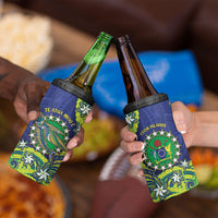 Cook Islands Language Week 4 in 1 Can Cooler Tumbler Flying Fish 15 Stars Tribal Patterns