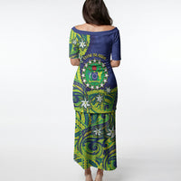 Cook Islands Language Week Puletasi Flying Fish 15 Stars Tribal Patterns DT05 - Polynesian Pride