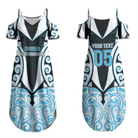 Custom Aotearoa Ngati Kahungunu Family Matching Summer Maxi Dress and Hawaiian Shirt New Zealand Traditional Maori Pattern