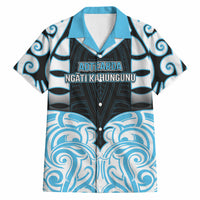 Custom Aotearoa Ngati Kahungunu Hawaiian Shirt New Zealand Traditional Maori Pattern DT05 Blue - Polynesian Pride