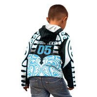 Custom Aotearoa Ngati Kahungunu Kid Hoodie New Zealand Traditional Maori Pattern
