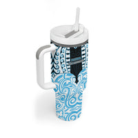 Custom Aotearoa Ngati Kahungunu Tumbler With Handle New Zealand Traditional Maori Pattern