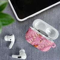 Pink Palaka Hawaiian And Japanese AirPods Case Sakura Lei With Koi Fish DT05 - Polynesian Pride