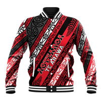 Personalised Aotearoa Te Arawa Baseball Jacket New Zealand Maori Tribal Fern Pattern