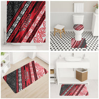 Aotearoa Te Arawa Bathroom Set New Zealand Maori Tribal Fern Pattern