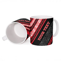 Personalised Aotearoa Te Arawa Ceramic Mug New Zealand Maori Tribal Fern Pattern