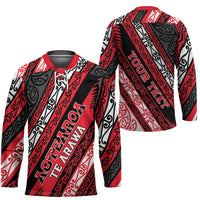 Personalised Aotearoa Te Arawa Hockey Jersey New Zealand Maori Tribal Fern Pattern